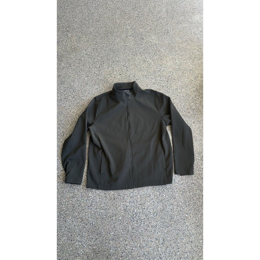 Men's 32 DEGREES GREEN Jacket Full-Zip Stand-Up Collar Softshell XXL 2XL
